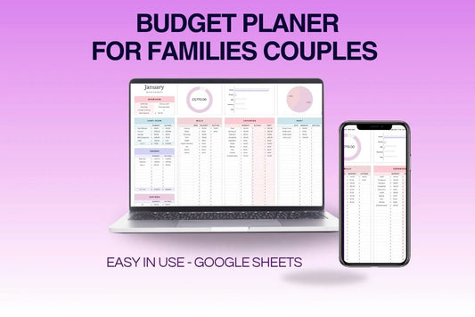 Families & Couples Budget Template - Excel/Google Sheet